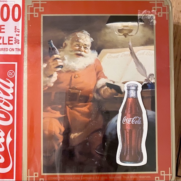 COCA-COLA Vintage 1998 AMG Santa Puzzle - Picture 5 of 5